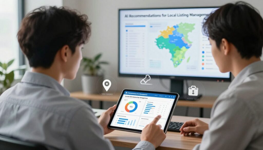 AI recommendations for local listing management